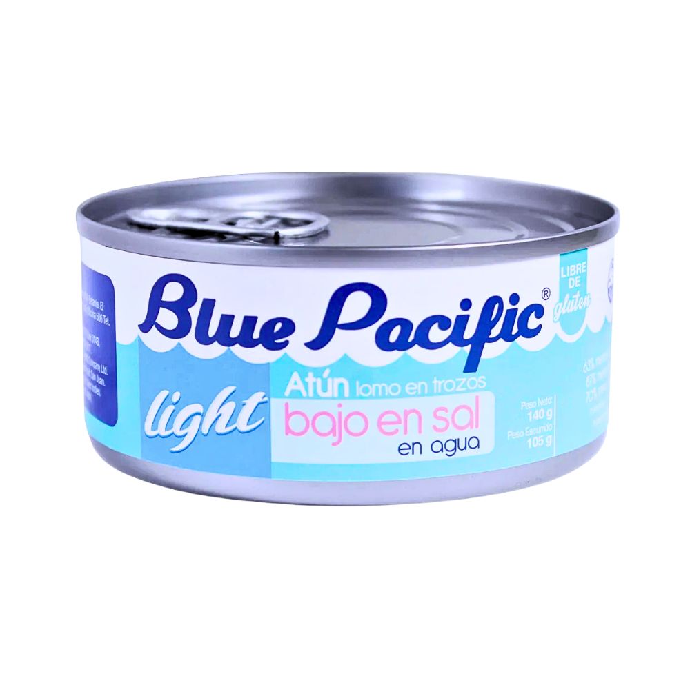 ATUN LOMO EN TROZOS EN AGUA BAJO EN SAL 40 GR BLUE PACIFIC
