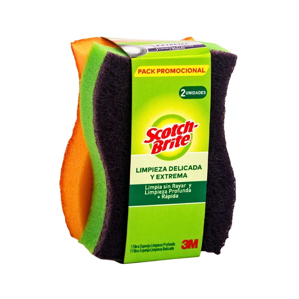 ESPONJAS 2PK SCOTCH BRITE *3M*
