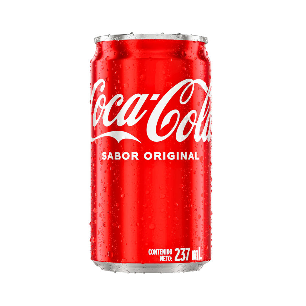 SODA MINI LATA SABOR ORIGINAL 237 ML COCA COLA