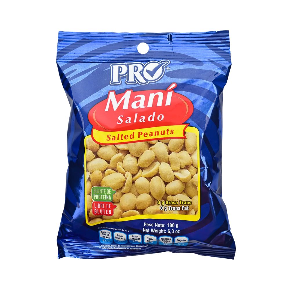 MANI SALADO 180GR PRO