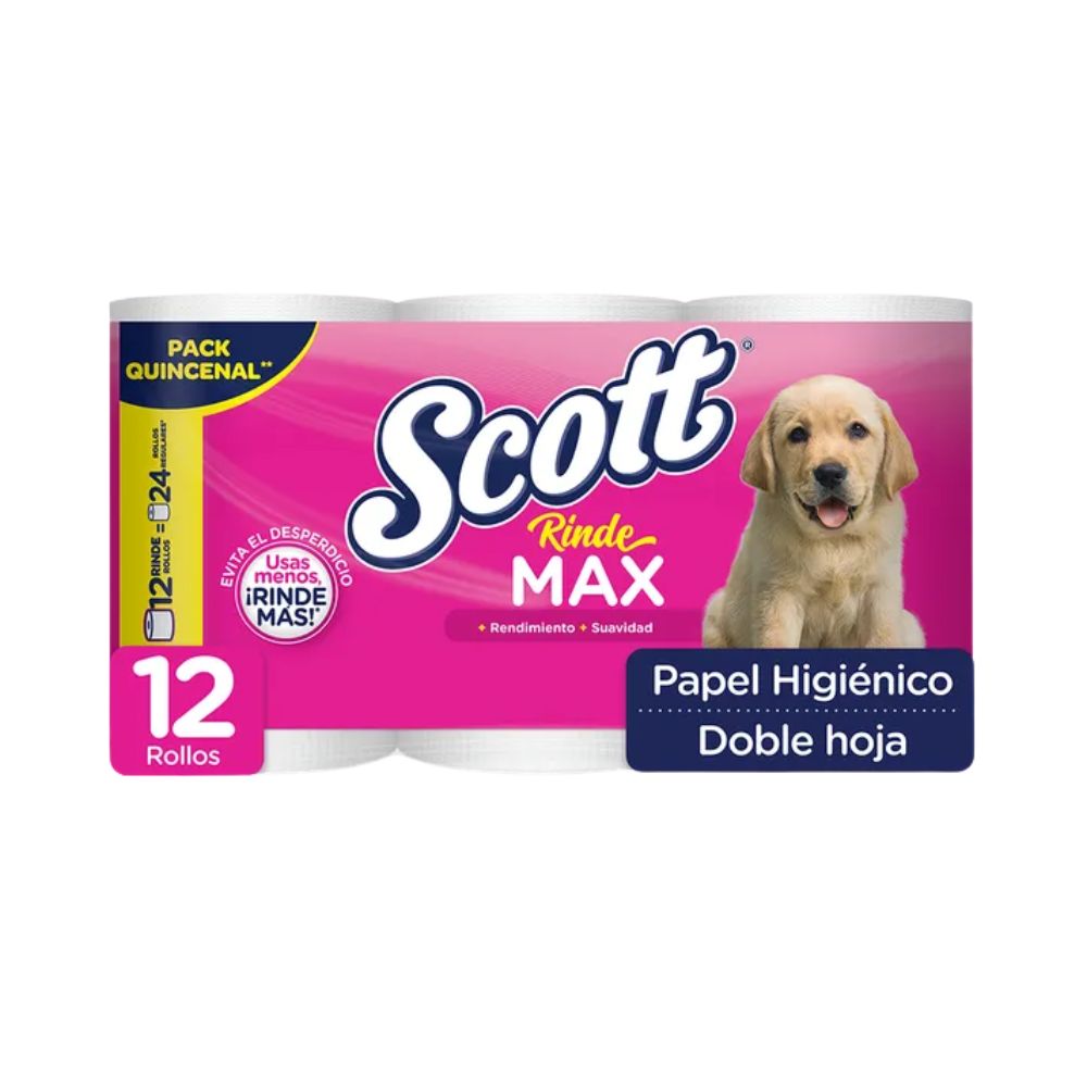 PAPEL HIGIENICO RINDEMAX 6 ROLL SCOTT