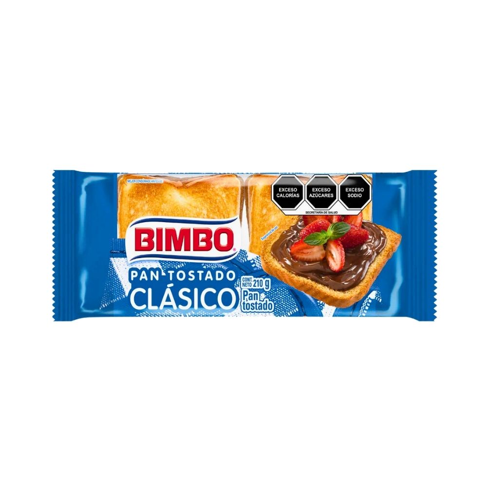 PAN TOSTADO CRUJIENTE 210 GR BIMBO