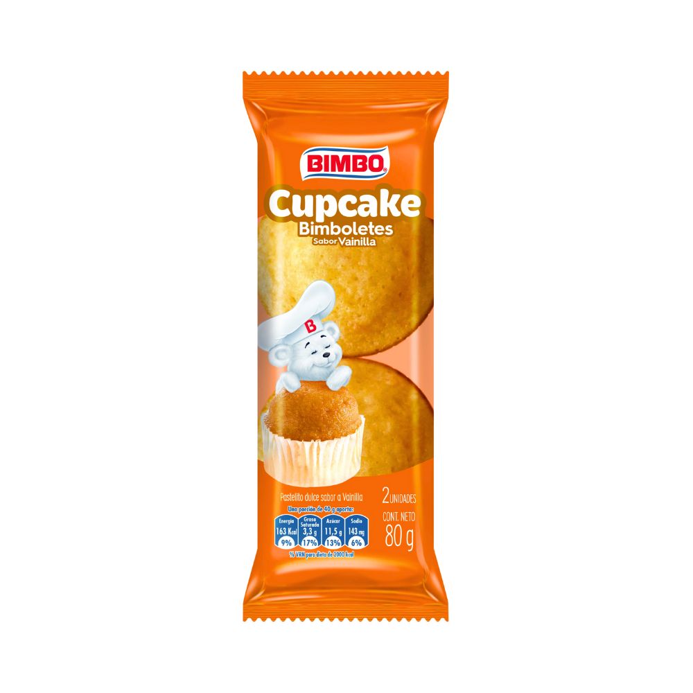 CUPCAKE VAINILLA BIMBO 80gr - BIMBO