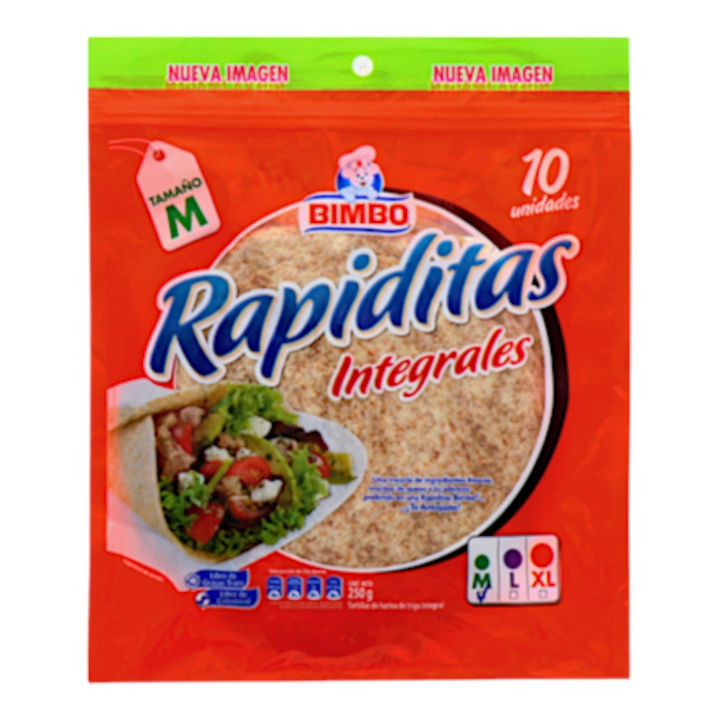 RAPIDITAS INTEGRALES 250 GRS BIMBO