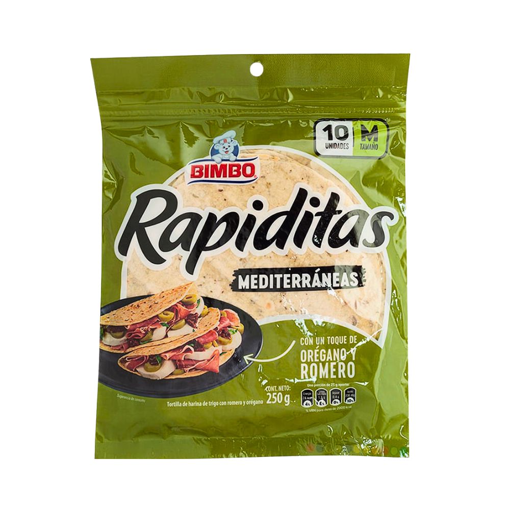 RAPIDITAS MEDITERRÁNEAS OREGANO Y ROMERO 250 GR 10 UN MARISELA