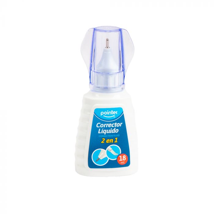 CORRECTOR LIQUIDO 2EN1 18 ML POINTER