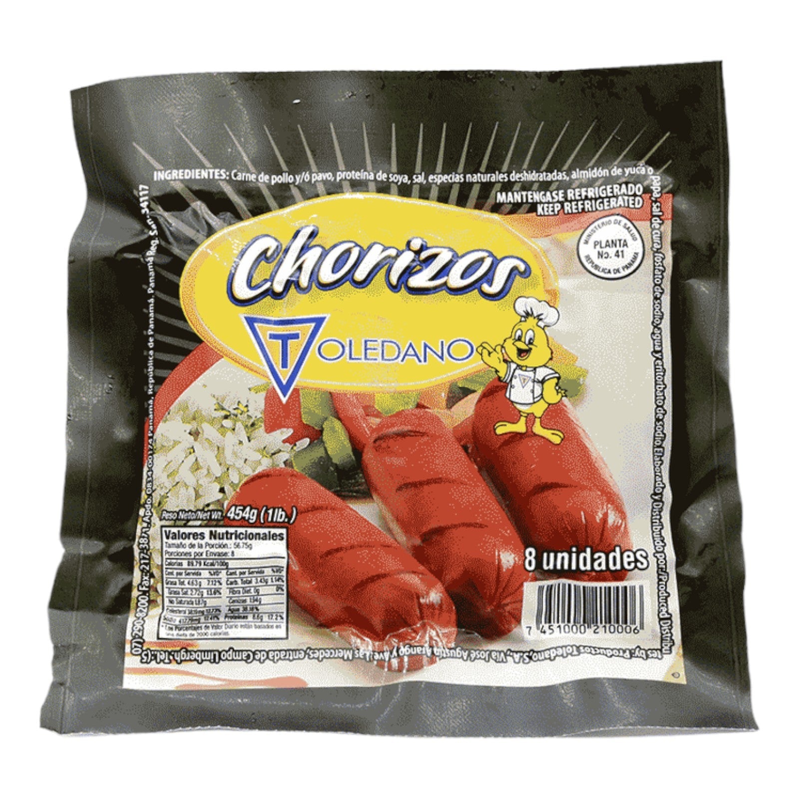 こころんunico ADDAYW1800 CHORIZO 8 UNIDADES O 1 LB TOLEDANO– Super Barú Online