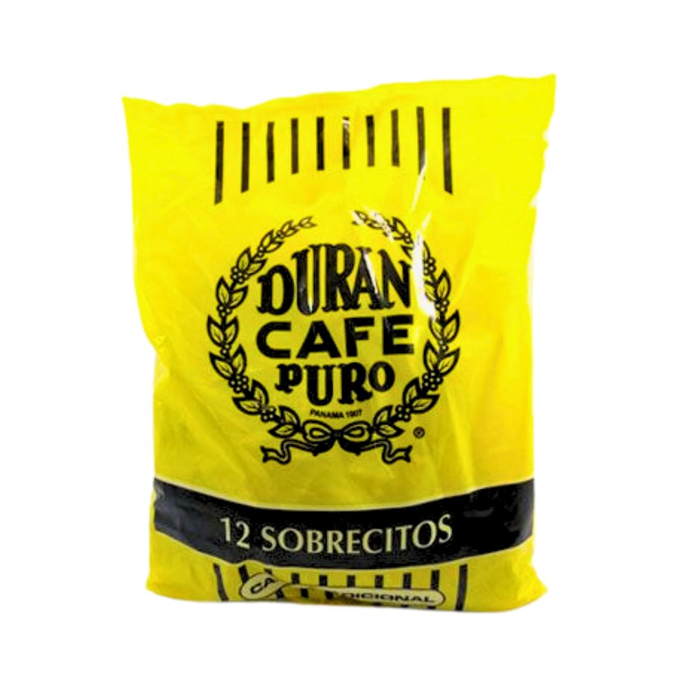 CAFE TRADICIONAL MOLIDO REGULAR 12 SOBRES 22 GR C/U DURAN