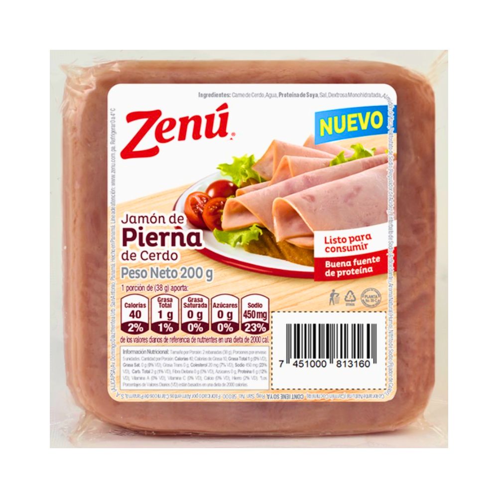 JAMON DE PIERNA DE CERDO 200 GR ZENU