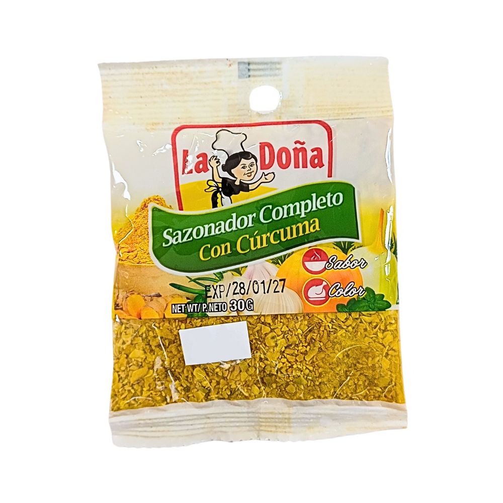 SAZONADOR COMPLETO CON CURCUMA 30 GR LA DOÑA