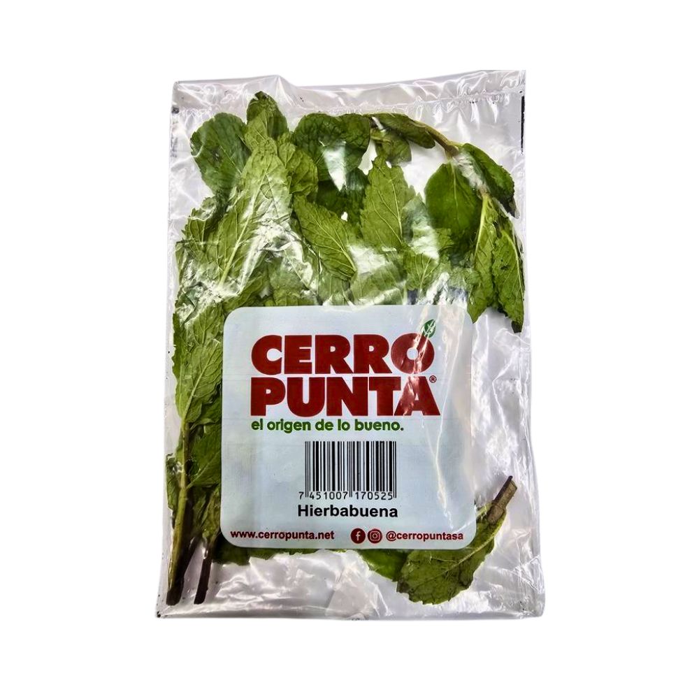 HIERBA BUENA CANASTA IMPORTADA CERRO PUNTA