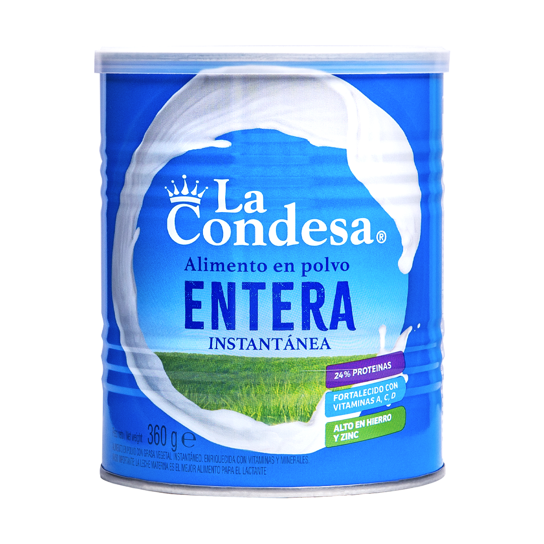 LECHE EN POLVO ENTERA INSTANTANEA 360 GR LA CONDESA