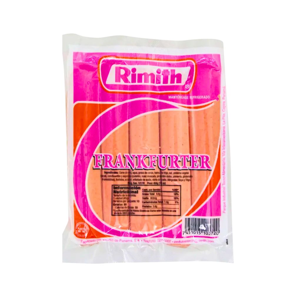 SALCHICHAS FRANKFURTER 454 GR RIMITH