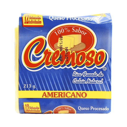 QUESO CREMOSO 12 REBANADAS 8 OZ CREMOSO