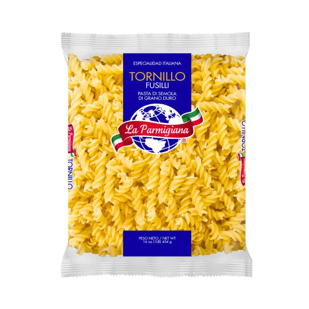 PASTAS CORTAS TORNILLO 454GR LA PARMIGIANA