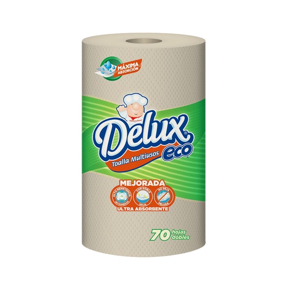 PAPEL TOALLA CHOCOLATE 130 HOJAS DELUX