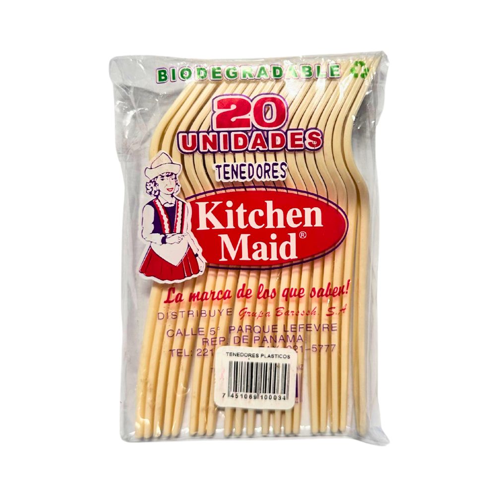 TENEDORES PLASTICOS 20 UN KITCHEN MAID