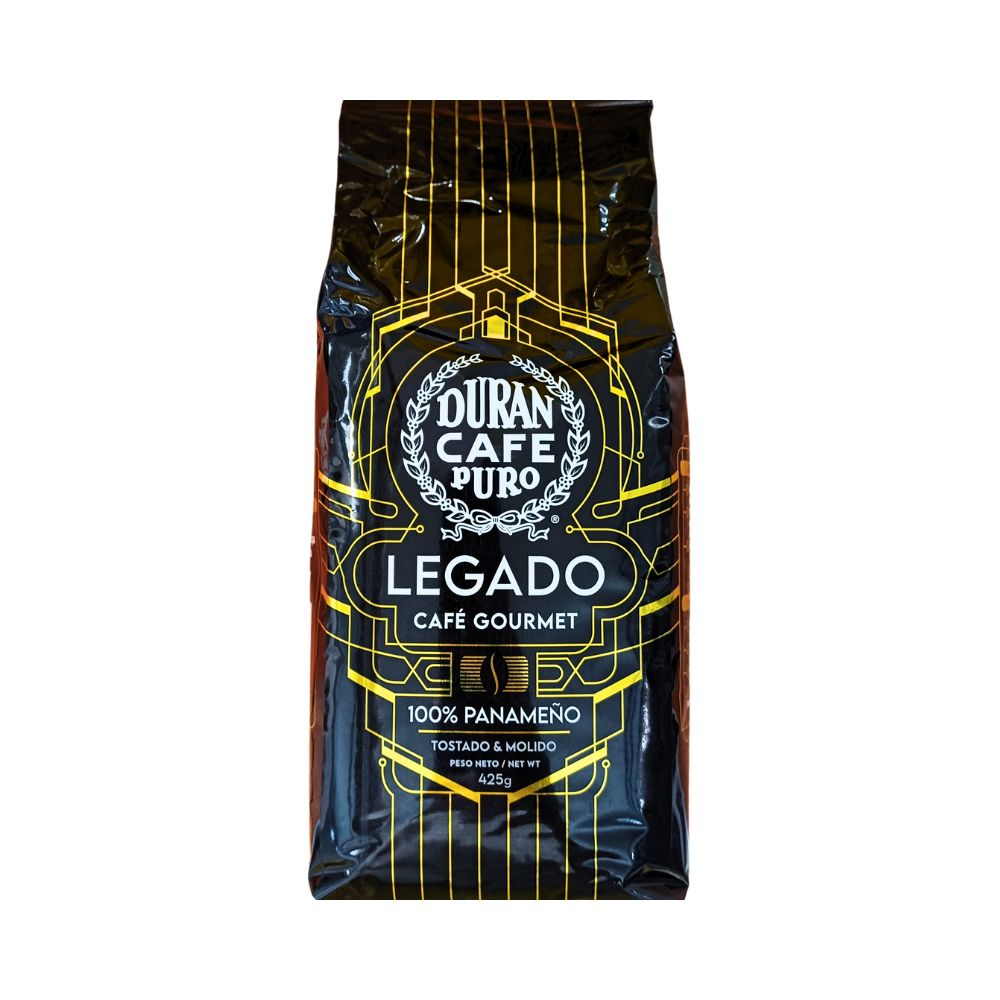 CAFÉ GOURMET LEGADO 100% PANAMEÑO TOSTADO Y MOLIDO 425 GR DURAN
