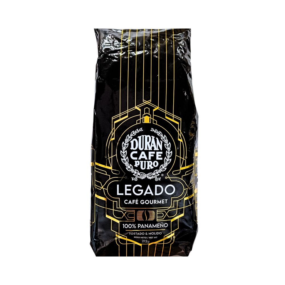 CAFÉ GOURMET LEGADO 100% PANAMEÑO TOSTADO Y MOLIDO 212 GR DURAN