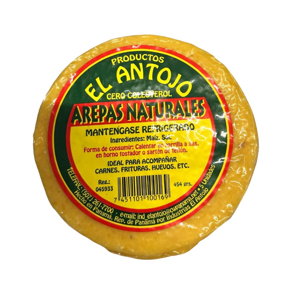 AREPAS NATURALES 454 GR EL ANTOJO