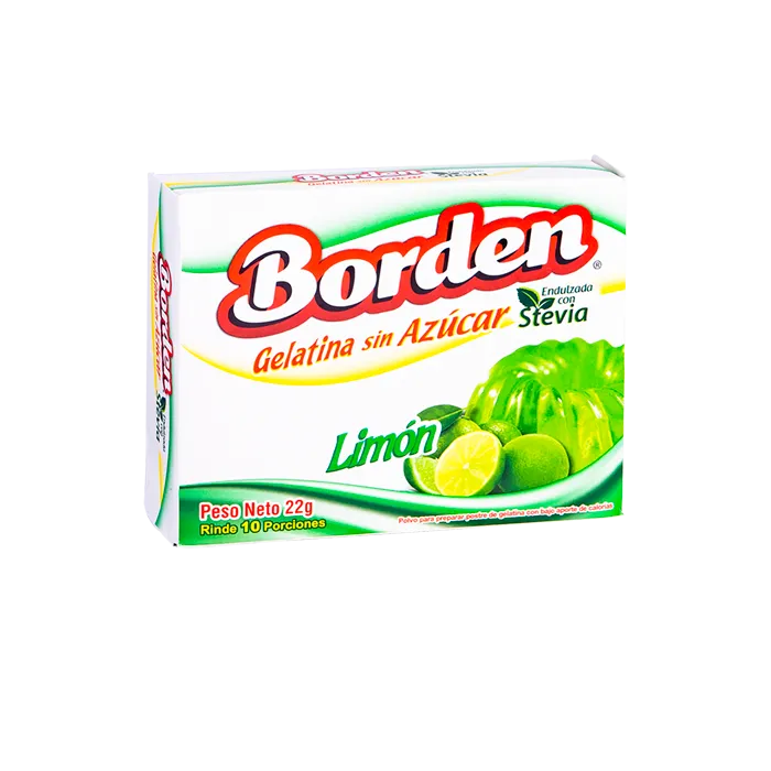 GELATINA S/AZUCAR LIMON 22 GR - BORDEN