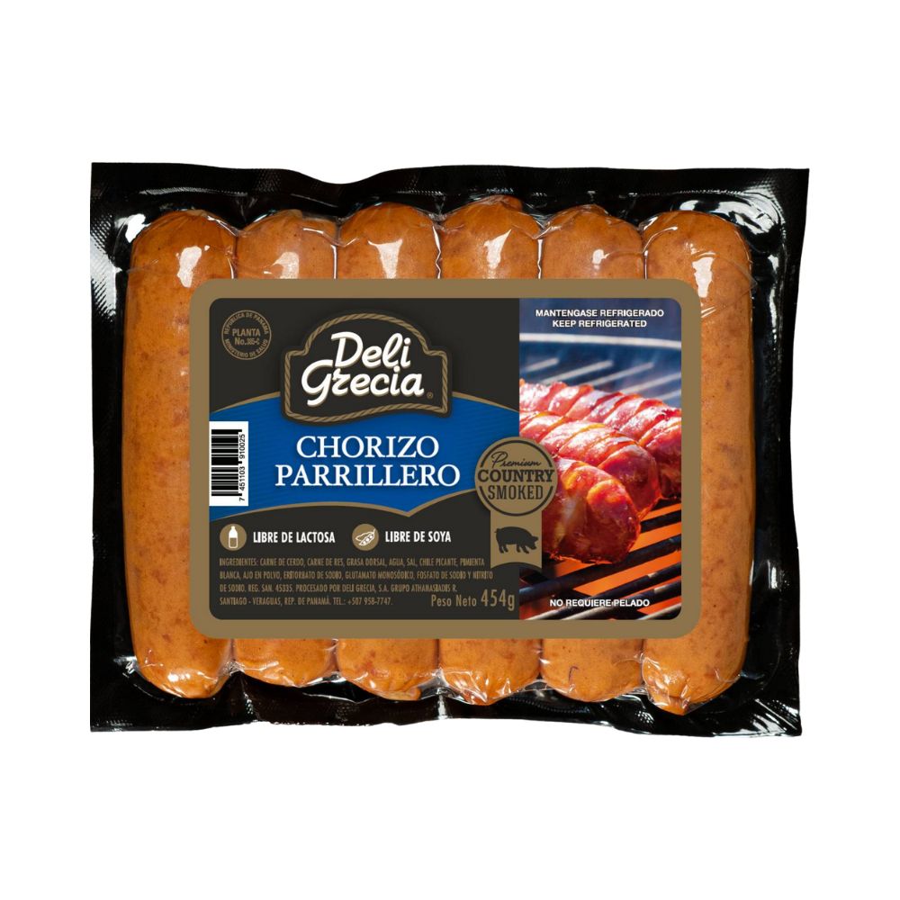 CHORIZO PARRILLERO 454 GR DELI GRECIA