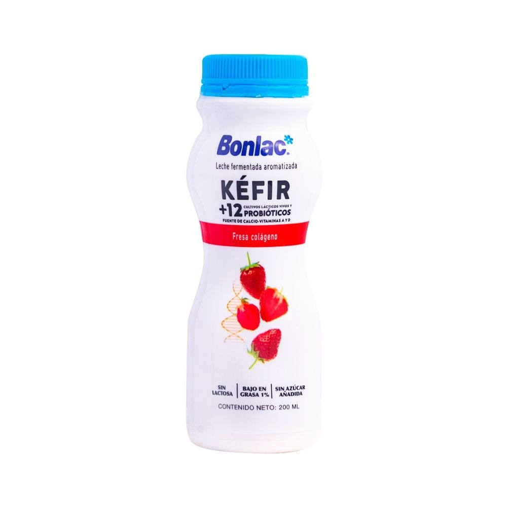 KÉFIR FRESA COLAGENO 200 ML BONLAC