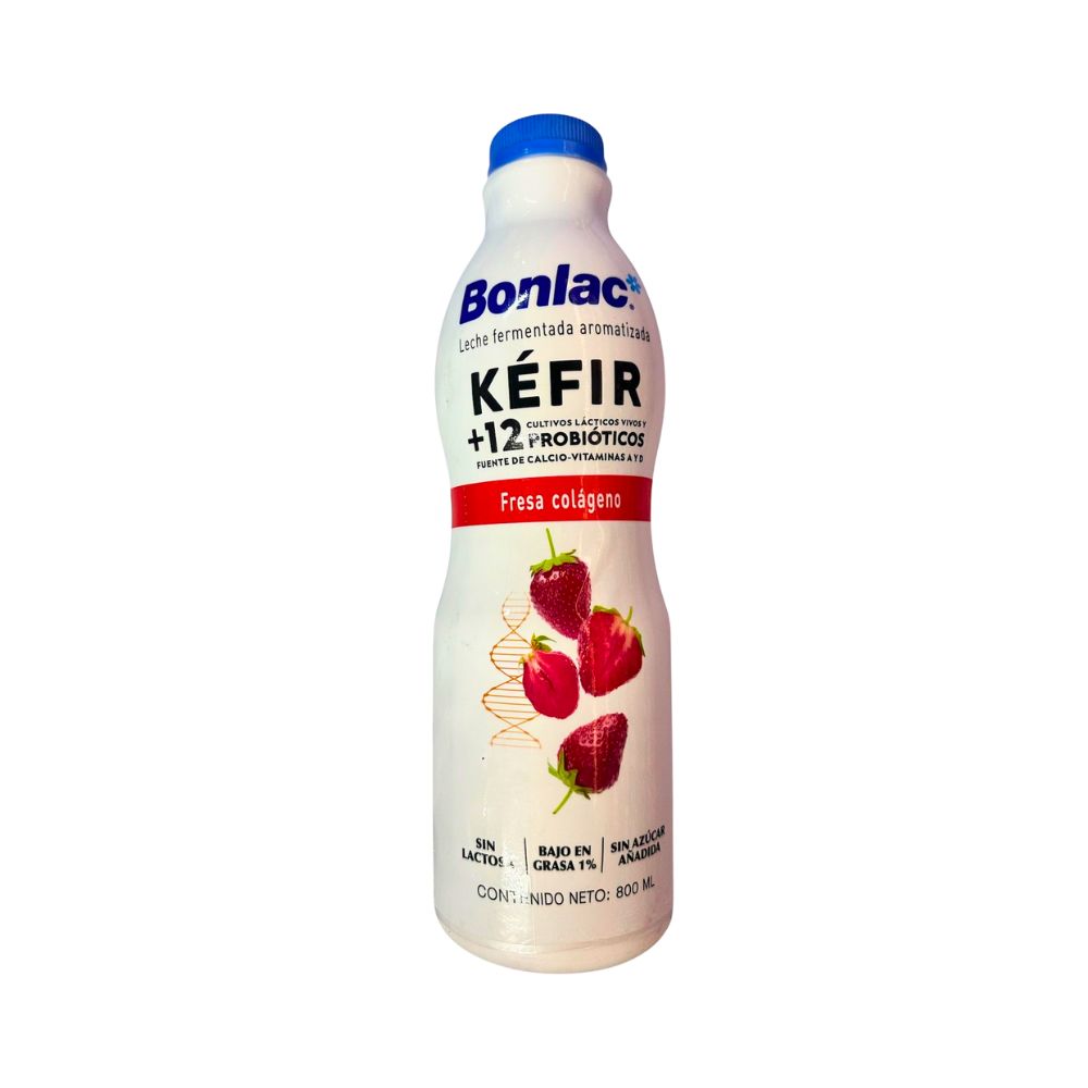 KÉFIR FRESA COLAGENO 800 ML BONLAC