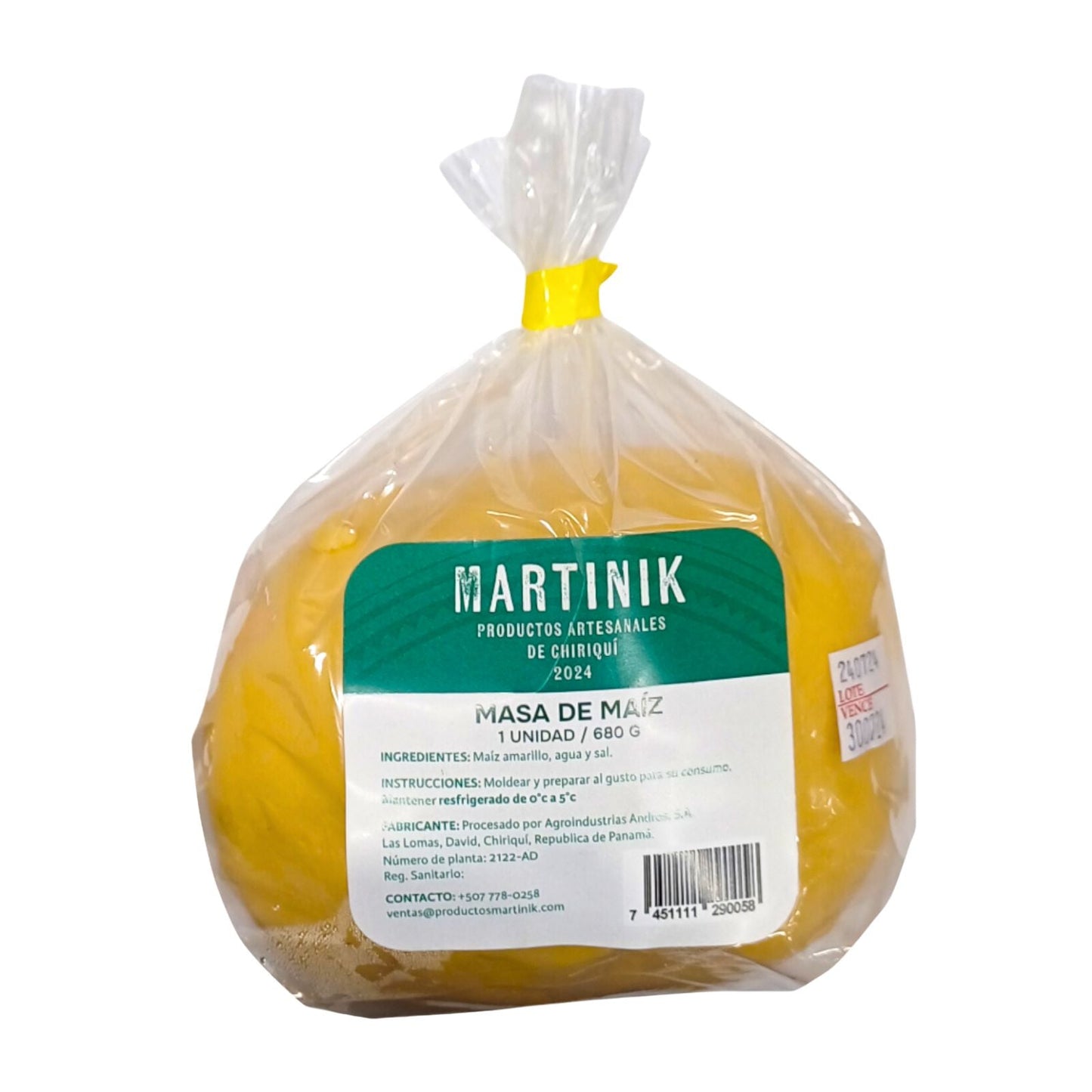 BOLA DE MASA DE MAIZ 680 GR MARTINIK