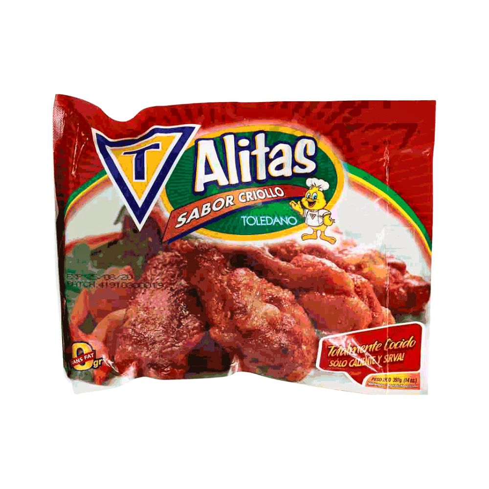 ALITAS CRIOLLAS TOLEDANO 14 OZ TOLEDANO