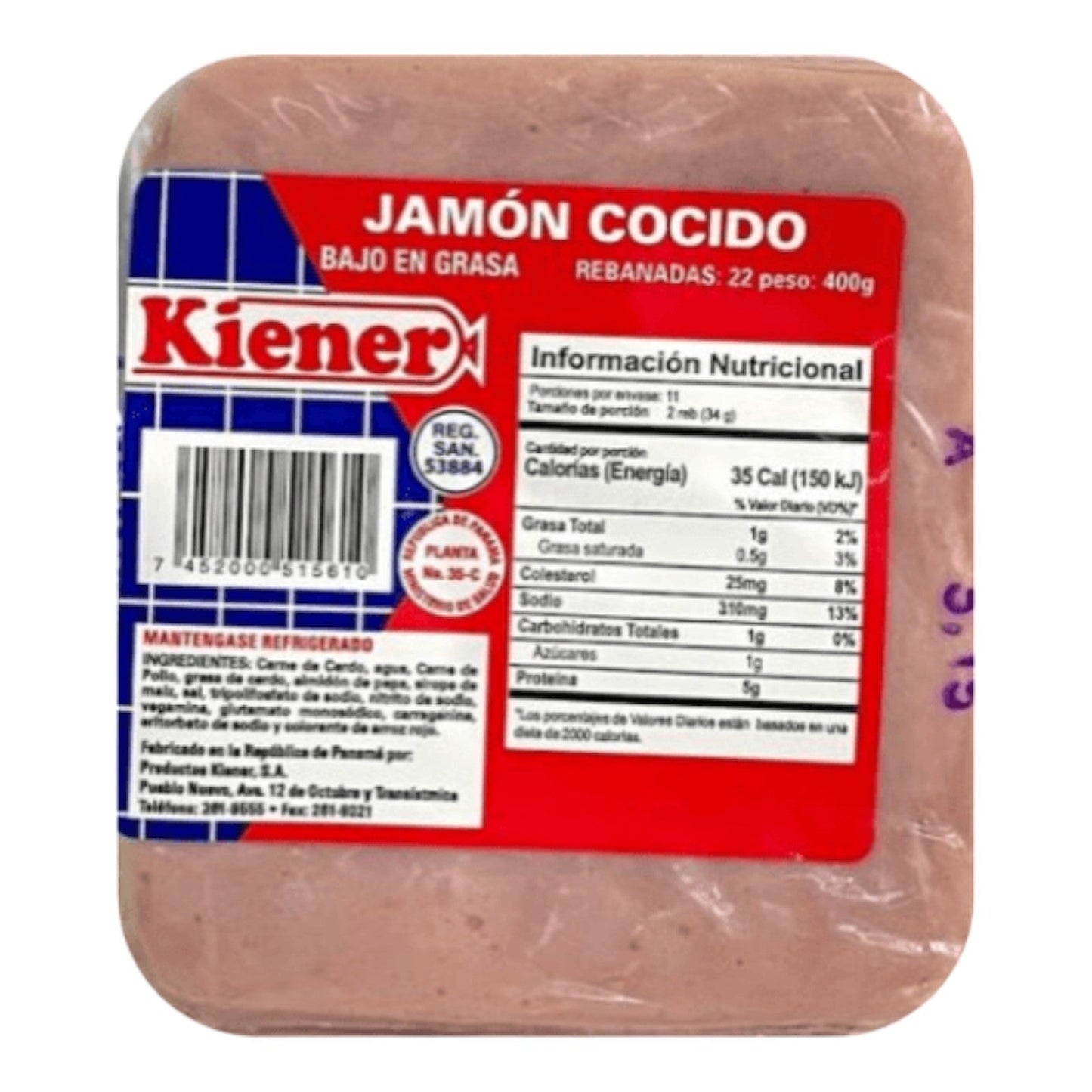 JAMON COCIDO 200 GR KIENER