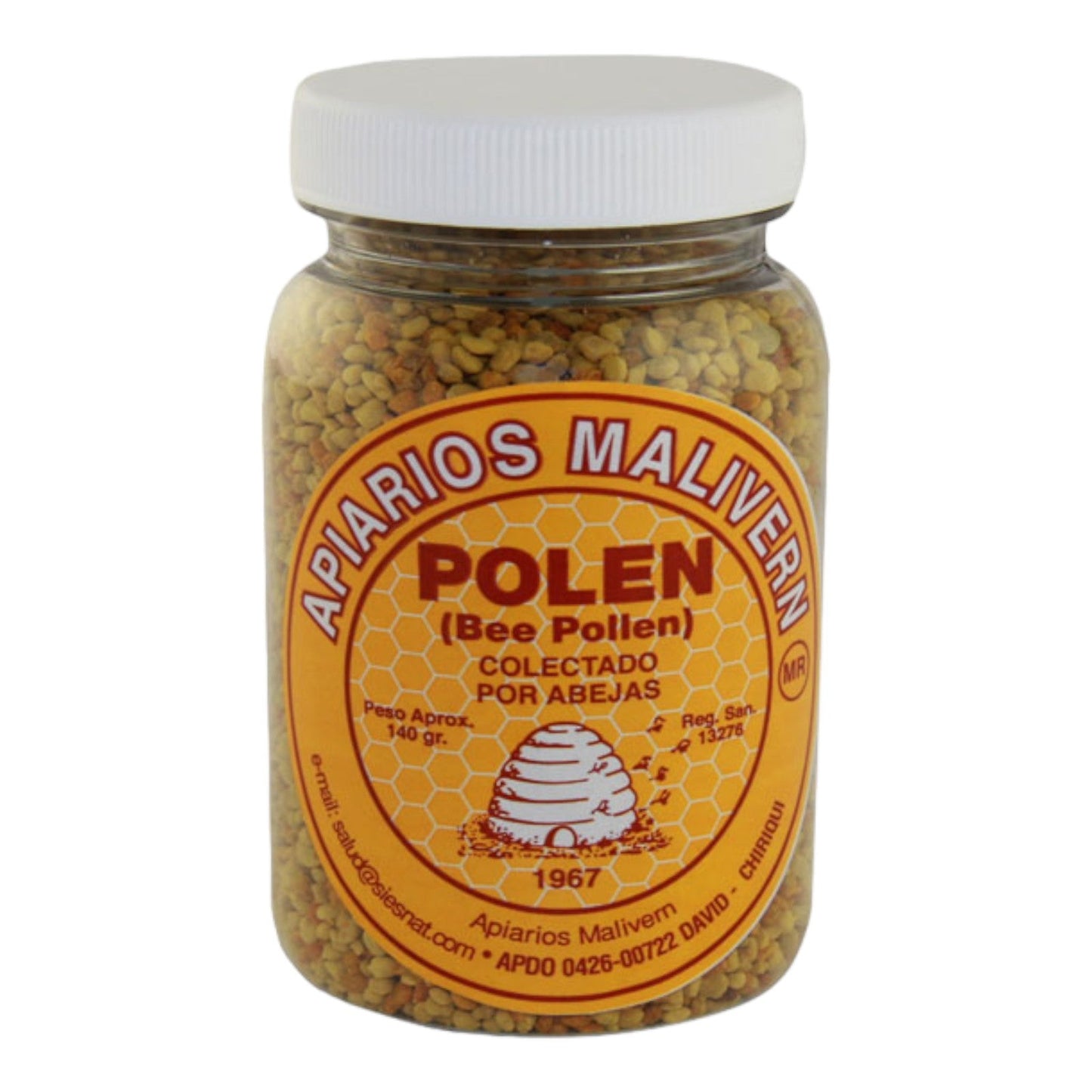 POLEN COLECTADO ABEJAS 8 OZ APIARIOS MALIVERN