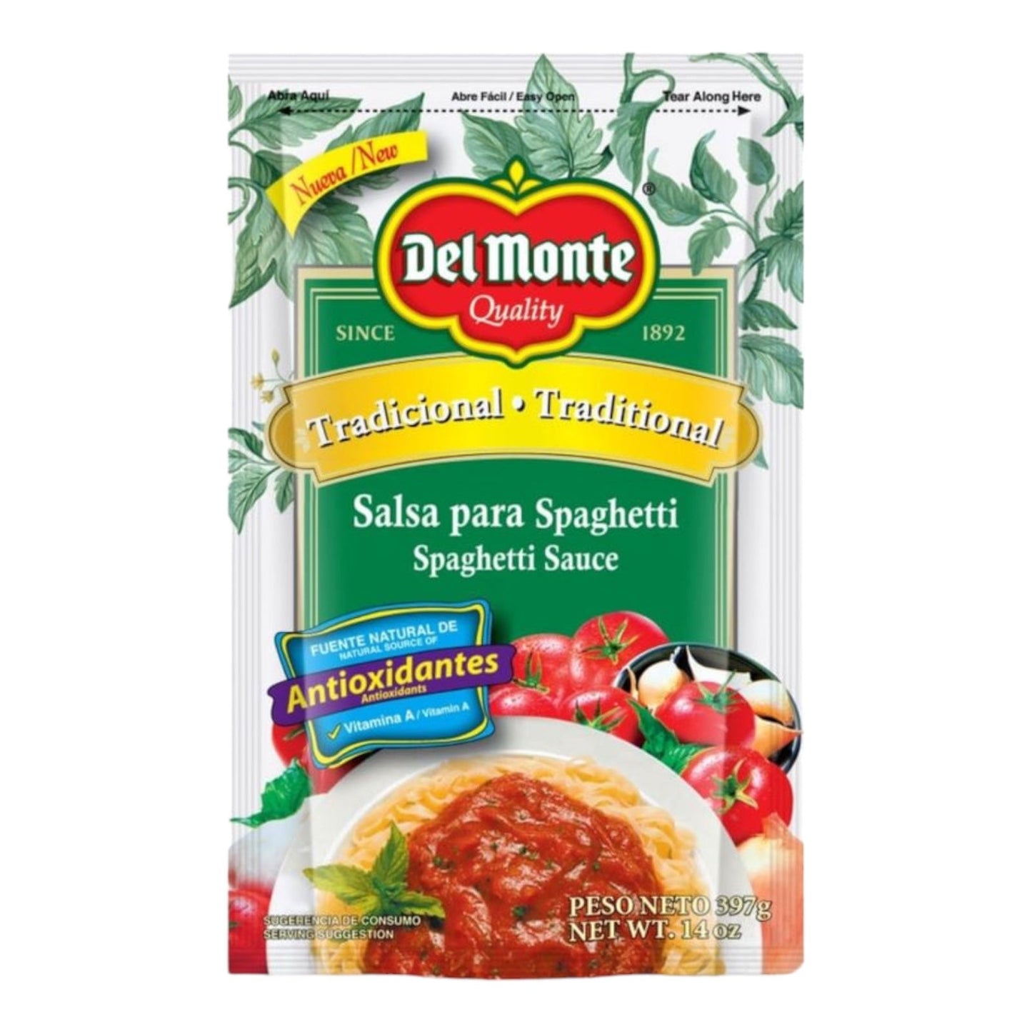 SALSA SPAGHETTI TRADICIONAL 14 OZ DEL MONTE