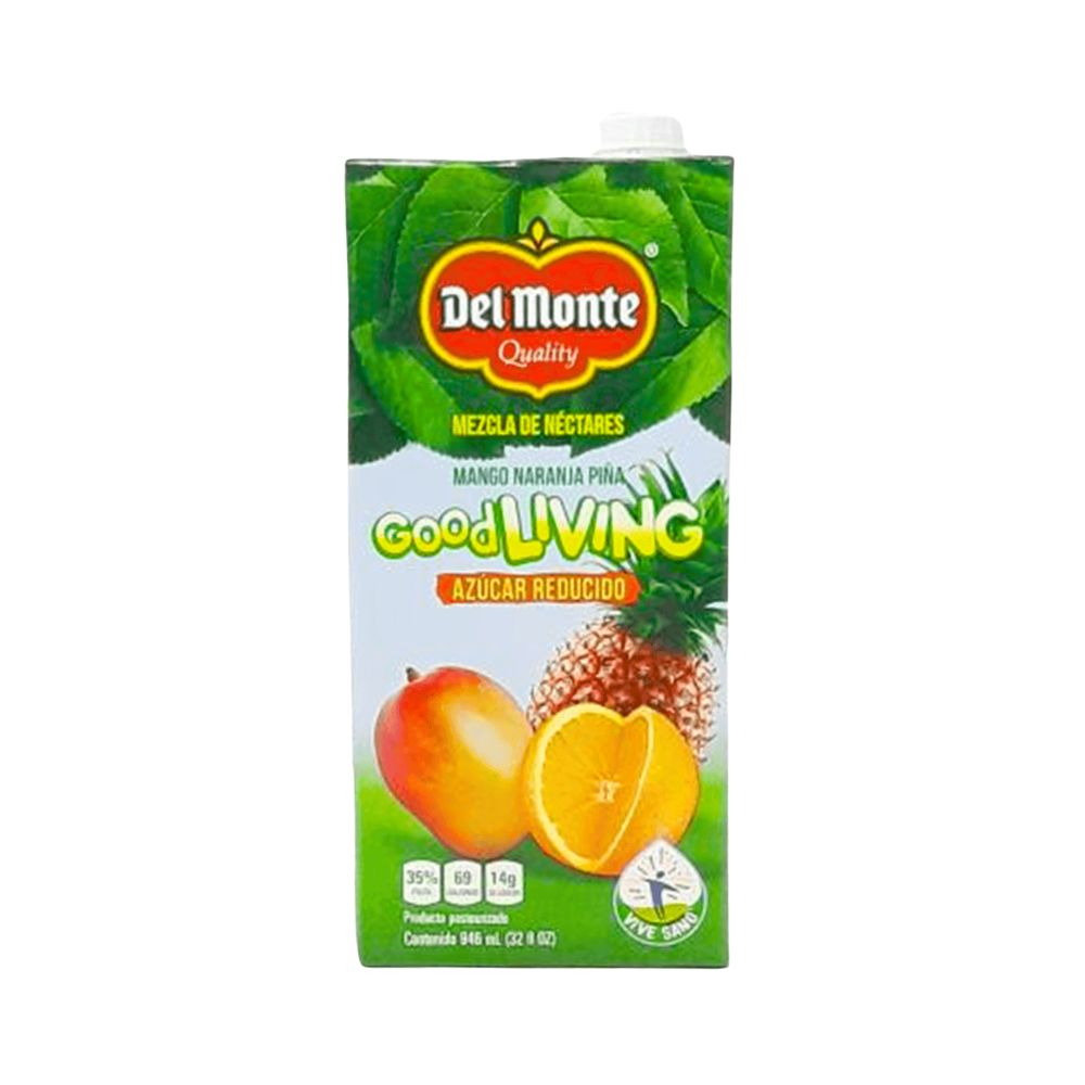 NECTAR GOOD LIVING MANGO-NARANJA-PINA 1LT DEL MONTE