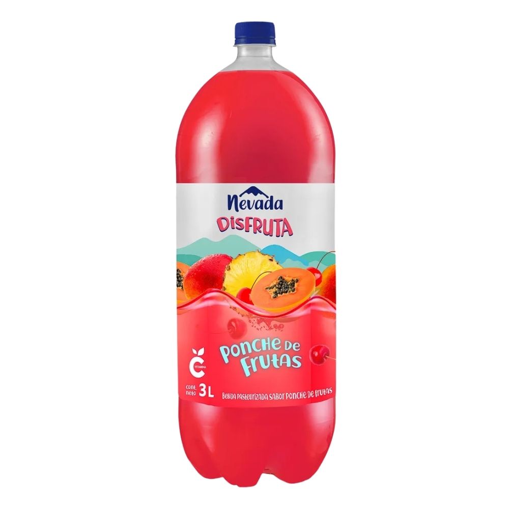 BEBIDA SABOR PONCHE FRUTAS 3 LT NEVADA