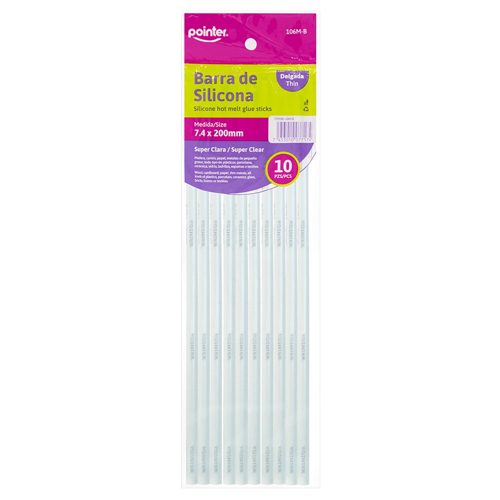 BARRA DE SILICONA 10 PZ POINTER