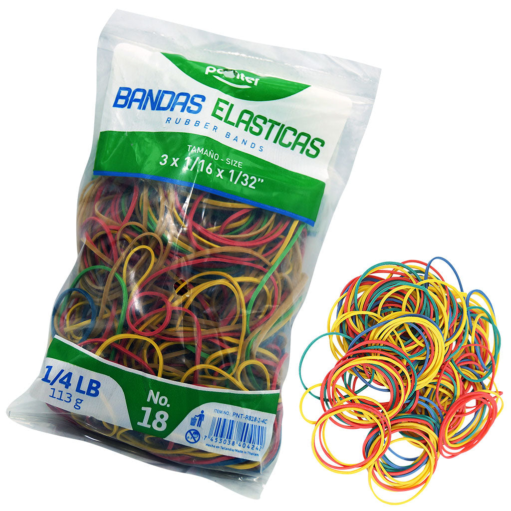 LIGAS DE COLORES No.18 (1/4LB) POINTER