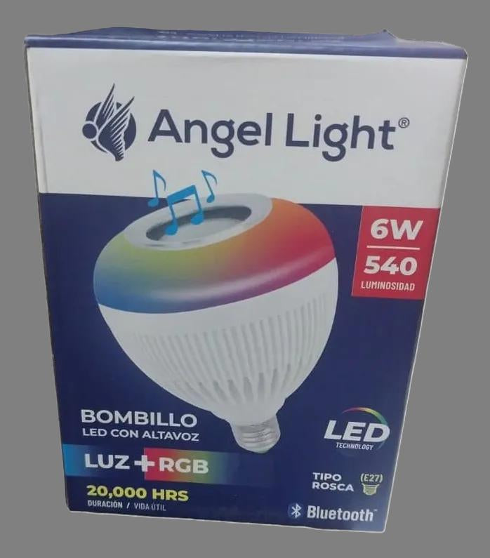 BOMBILLO CON ALTAVOZ-CONTROL 6W ANGEL LIGHT