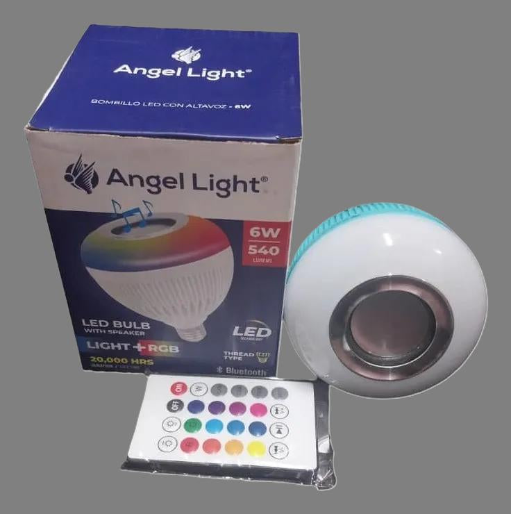 BOMBILLO CON ALTAVOZ-CONTROL 6W ANGEL LIGHT