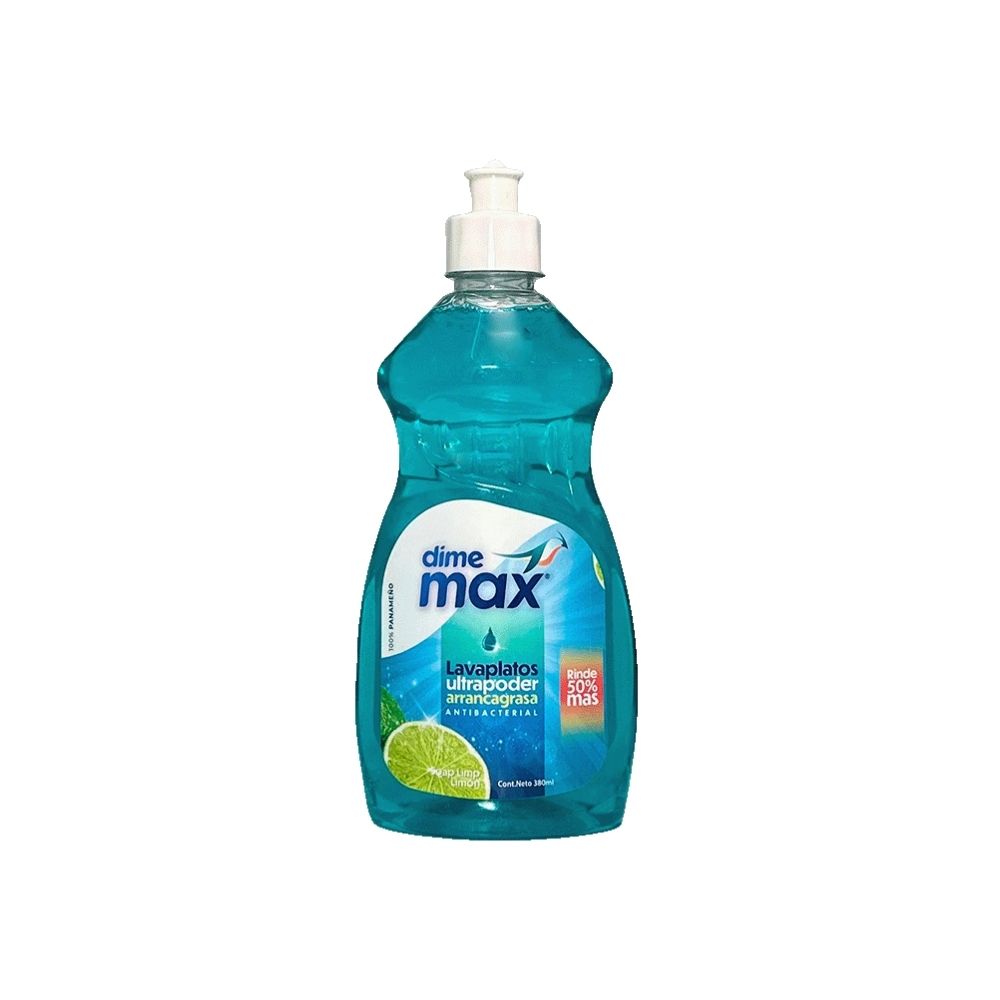 LAVAPLATOS LIQUIDO DE LIMON 380 ML DIMEMAX