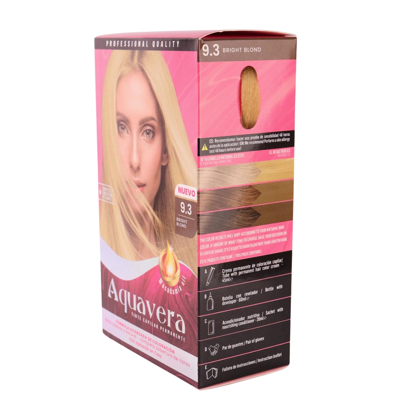 TINTE CAPILAR 9.3 BRIGHT BLONDE AQUAVERA