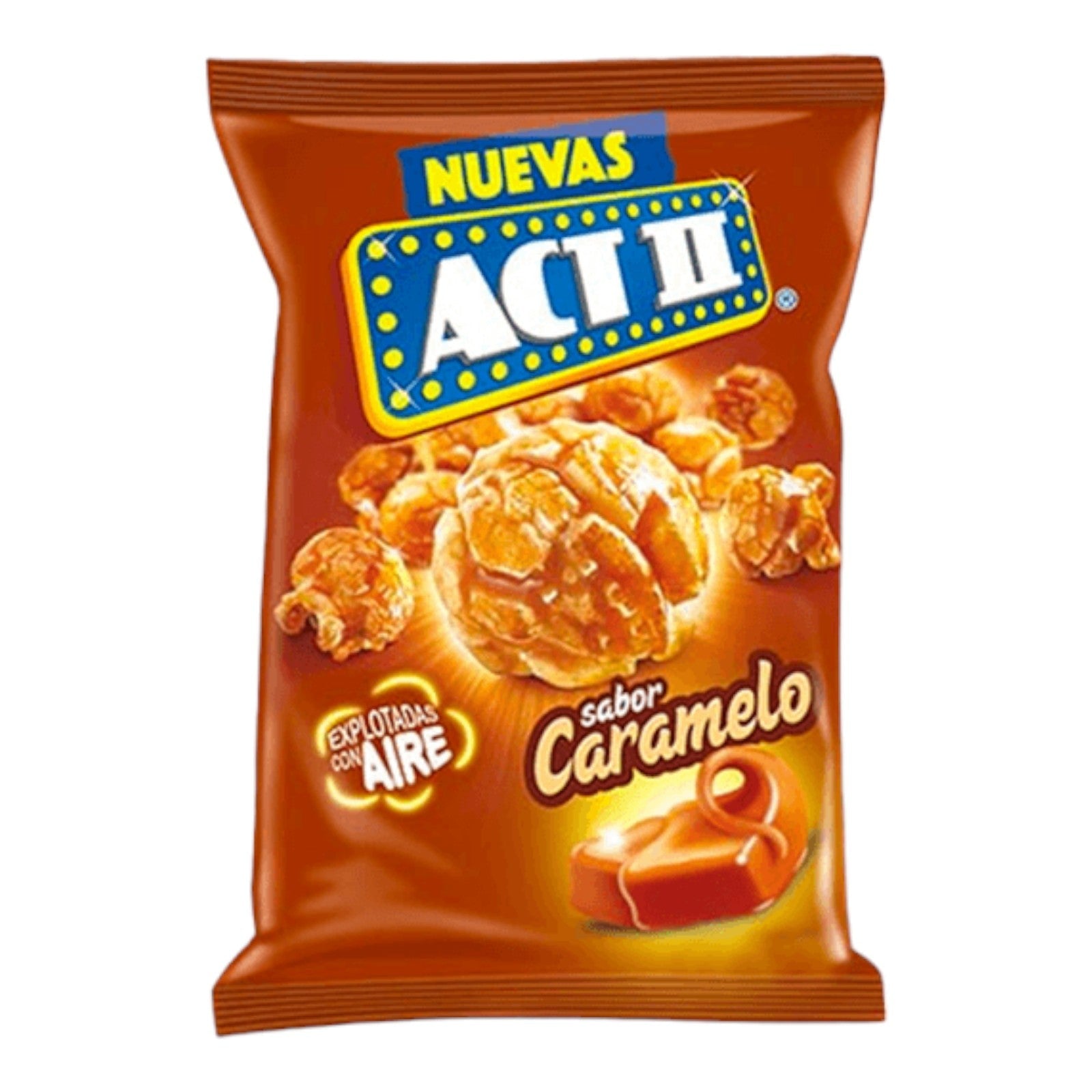 PALOMITAS DE MAIZ SABOR CARAMELO 175 GR ACT II– Super Barú Online