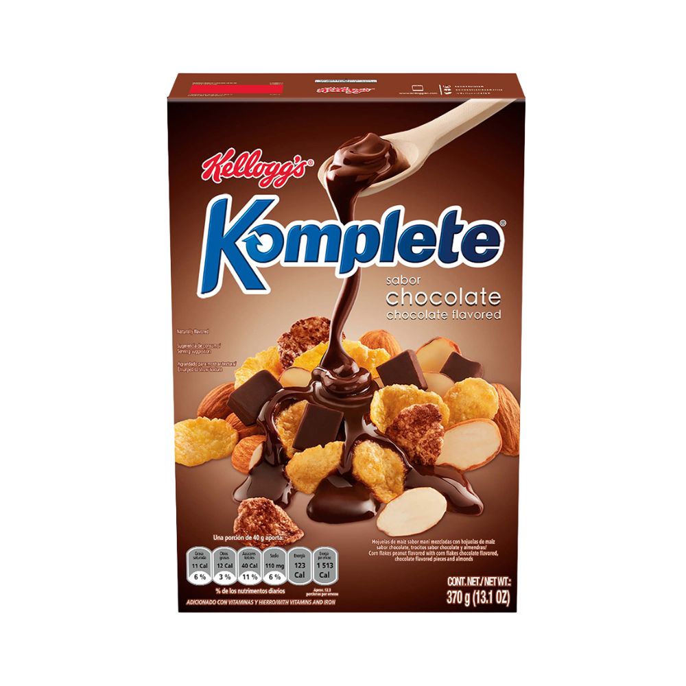 CEREAL KOMPLETE CHOCOLATE 370GR KELLOGG'S