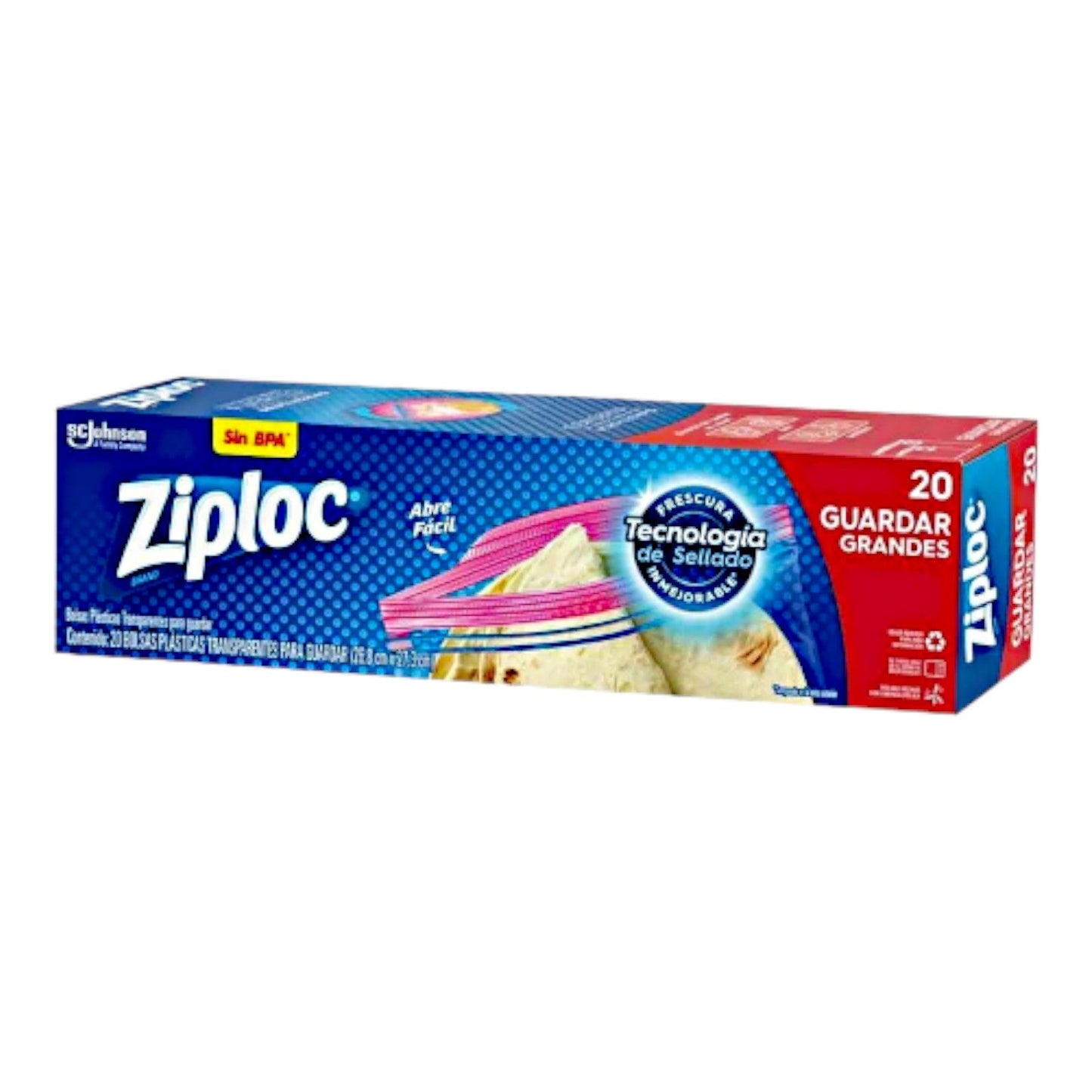 BOLSA GRANDE DOBLE CIERRE 20 UN ZIPLOC