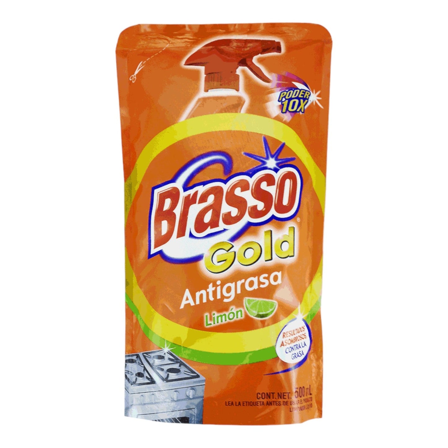 REPUESTO ANTIGRASA LIMON 500 ML BRASSO