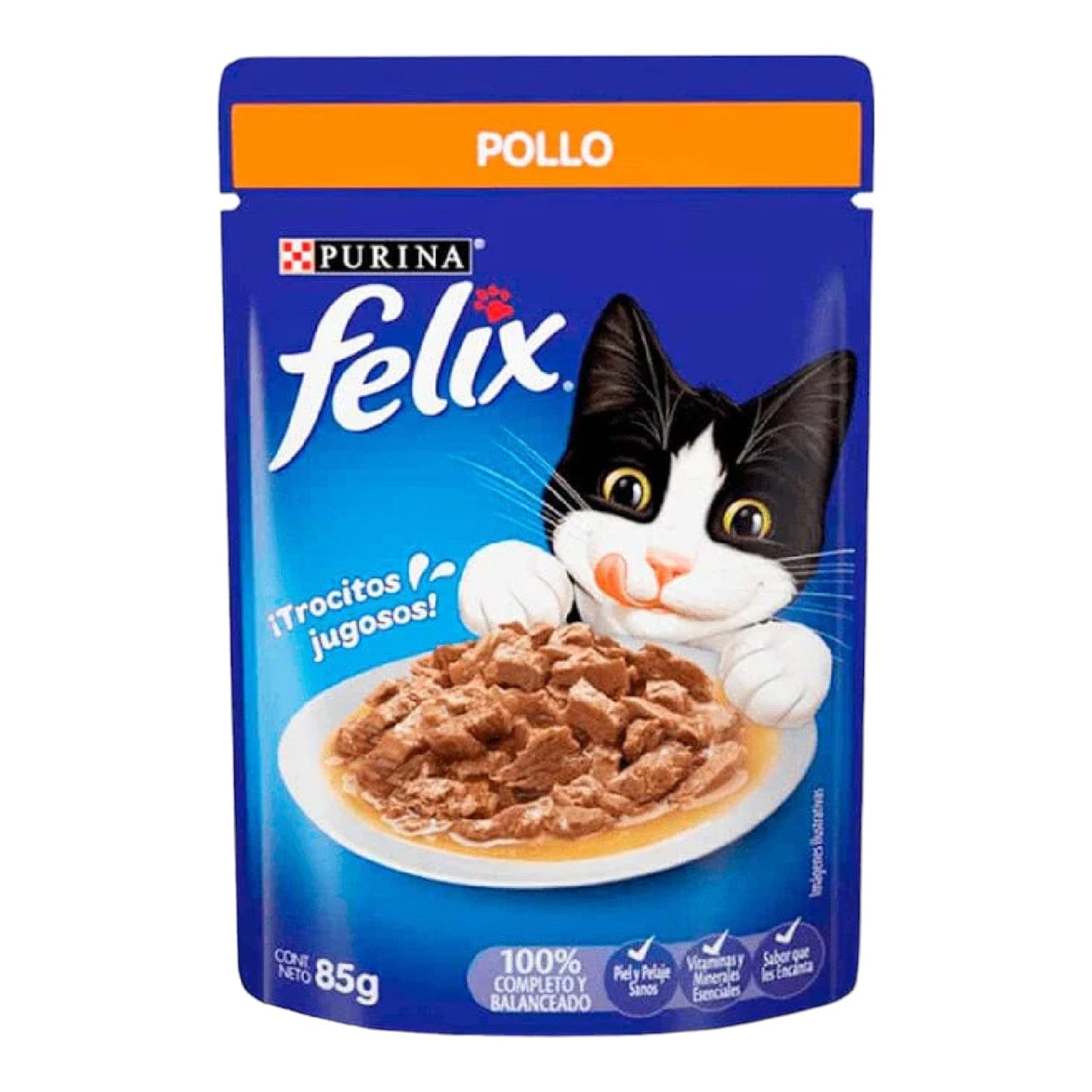 PURINA ALIMENTO TROCITOS DE POLLO PARA GATO 85 GR PURINA