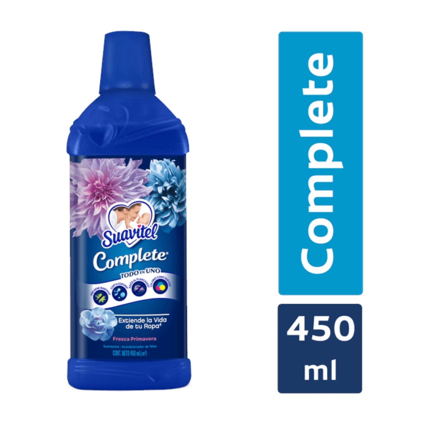 SUAVIZANTE PARA TELA ADIOS AL PLANCHADO AROMA PRIMAVERAL 450 ML SUAVITEL