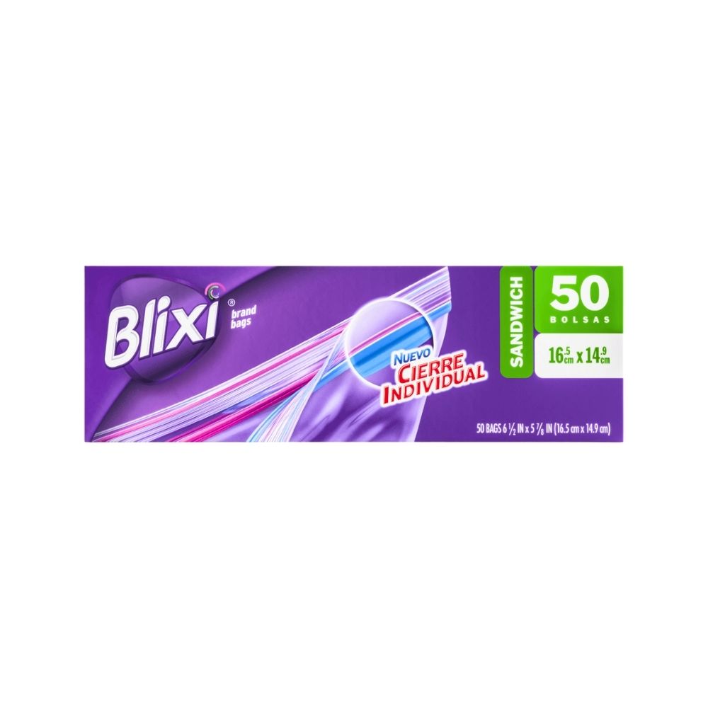 BOLSA PLASTICA PARA SANDWICH 50 UN BLIXI