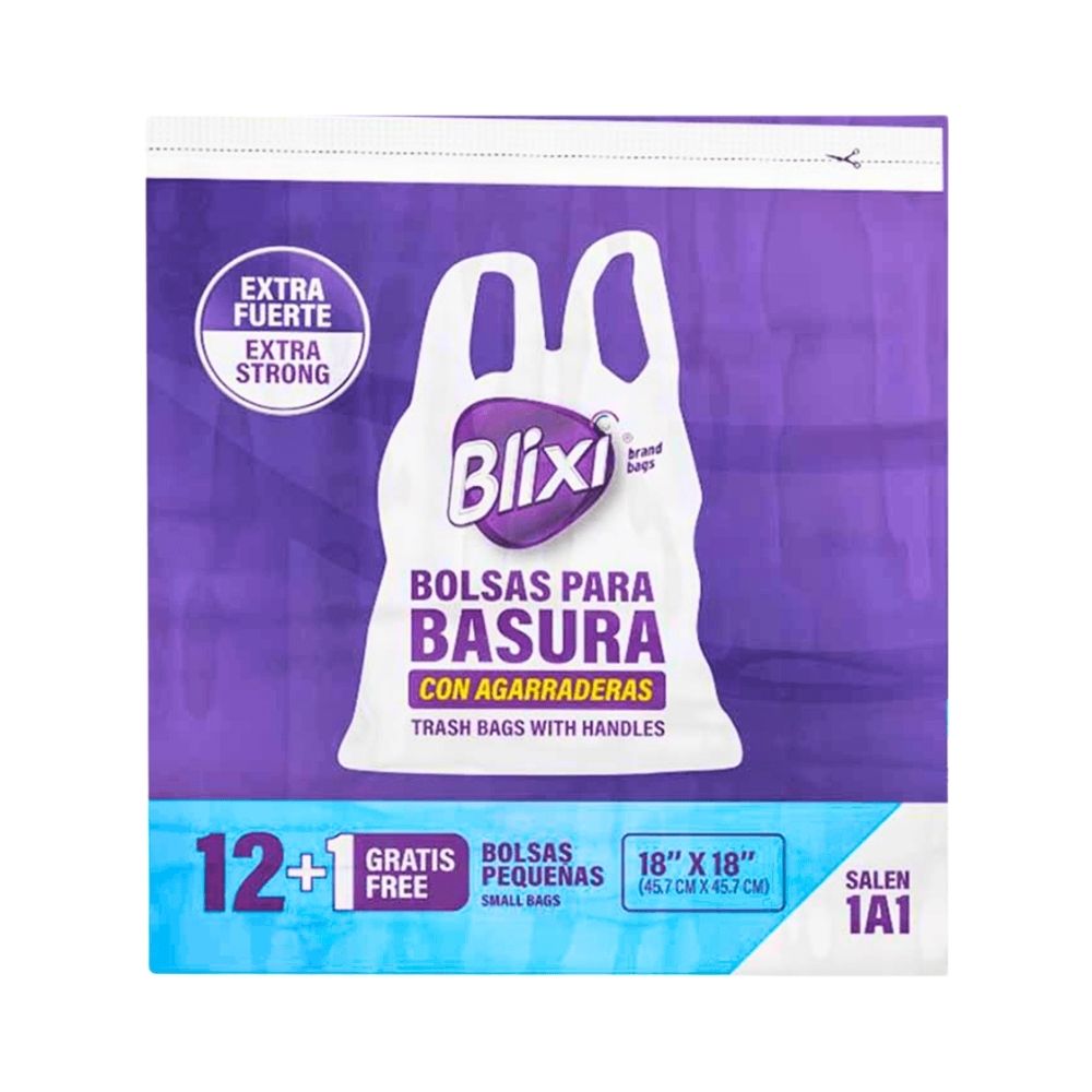 BOLSA BLANCA FLAT PEQUENA 18X18 12 UN BLIXI