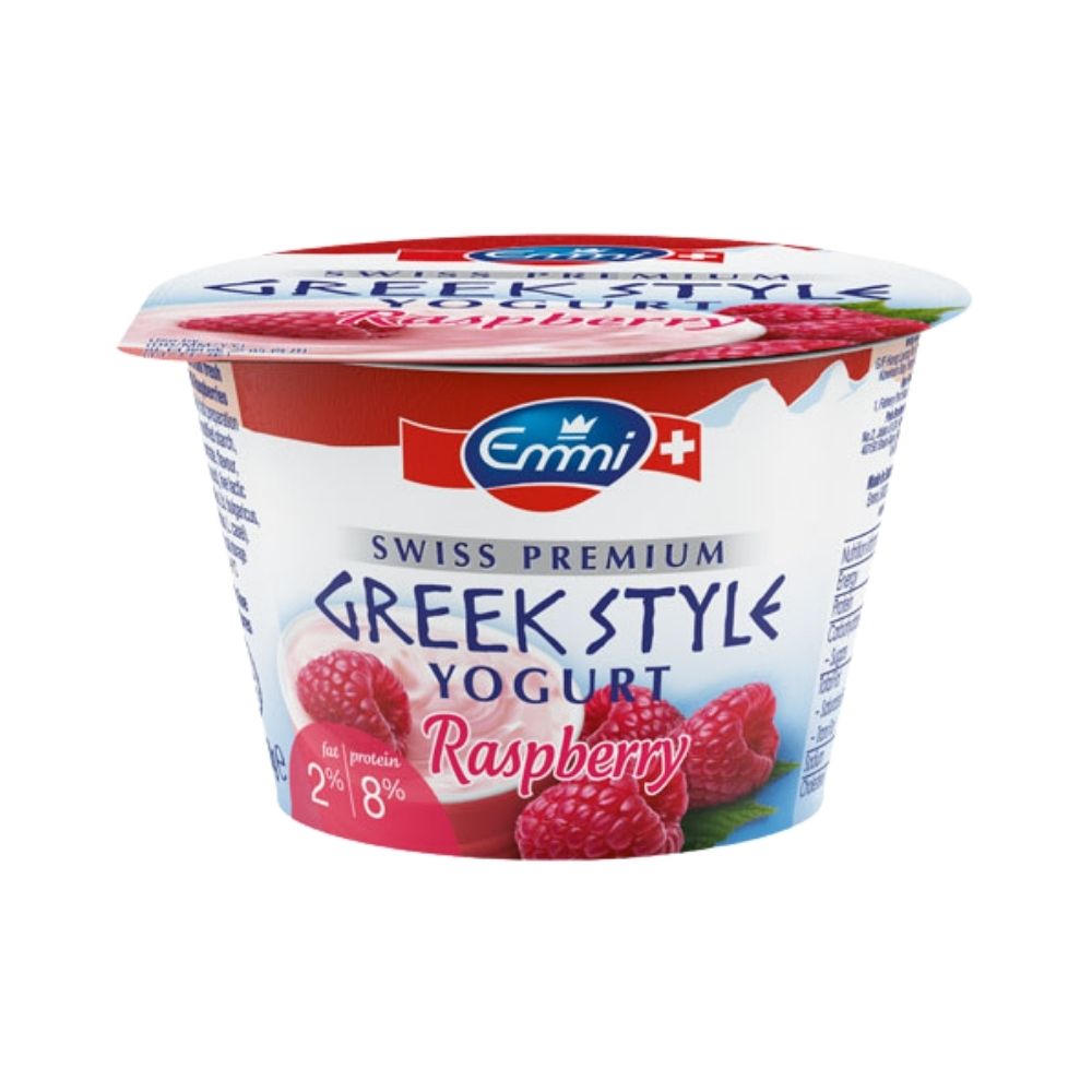 YOGURT GREEK STYLE 2% RASPBERRY 150 GR EMMI